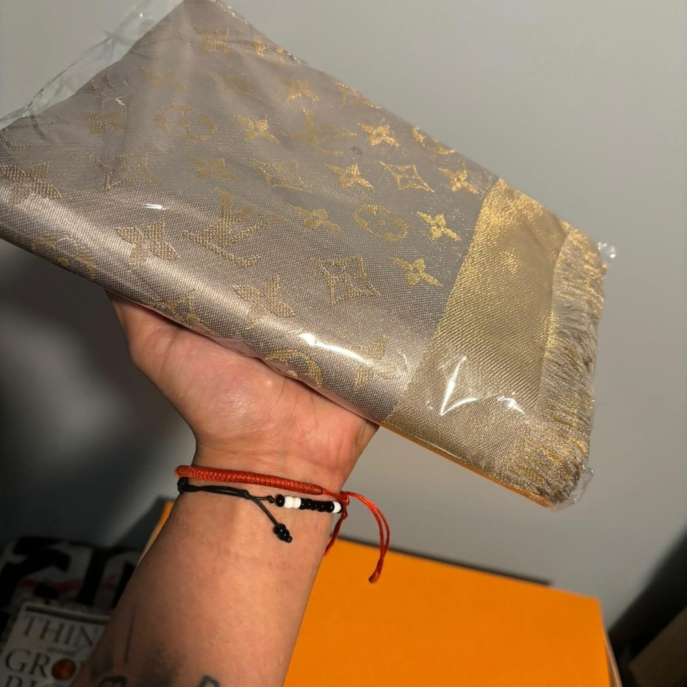 Louis Vuitton Gold and Silver Shawl